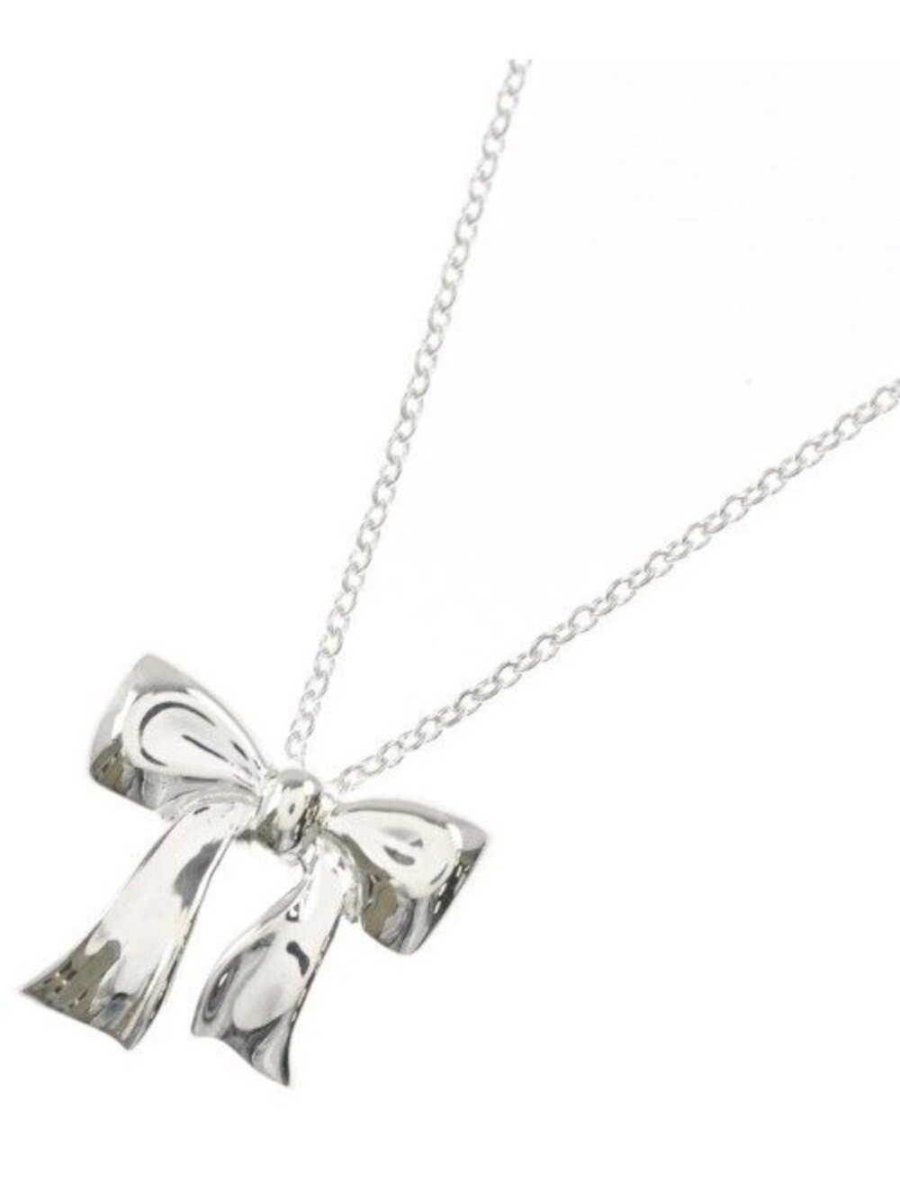 Tiffany & Co Ribbon Pendant New Necklace